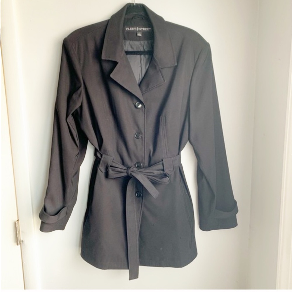 Fleet Street - Black Tie Trench - Large